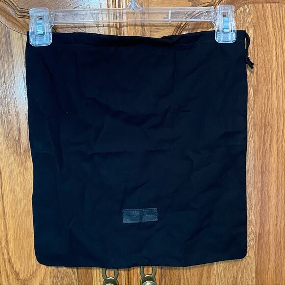 Dries Van Noten Black Dust Bag Drawstring Storage Cover Travel 13.5” x 14” - Picture 1 of 9